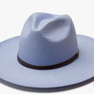 NEW! Rare Wyeth sky blue straw straps rancher